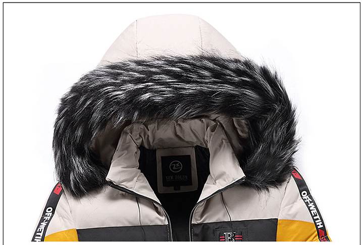 Winter Youth Hooded Jacket Men Thicken