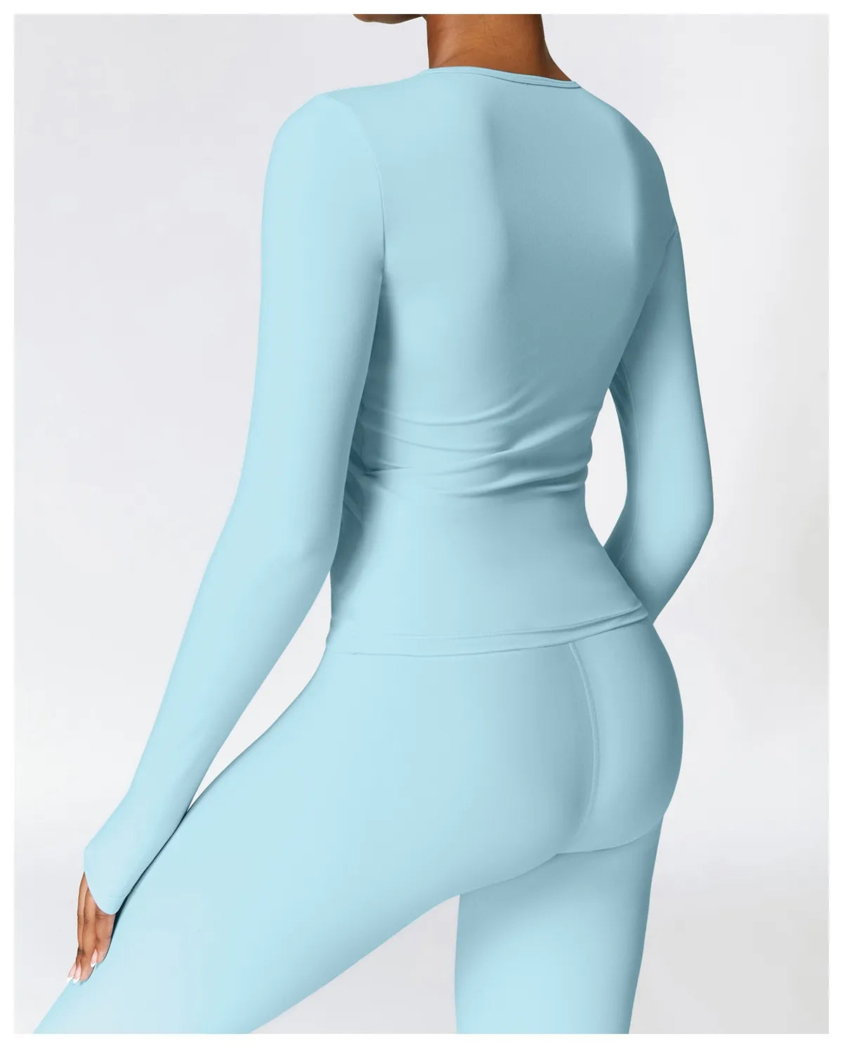 Tight-fitting Brushed Yoga Suit Quick-drying Fitness Clothes Fitness Long Sleeve Tracksuits Sports Suit Gym Top High Waist Leggings Women Sets Yoga Set