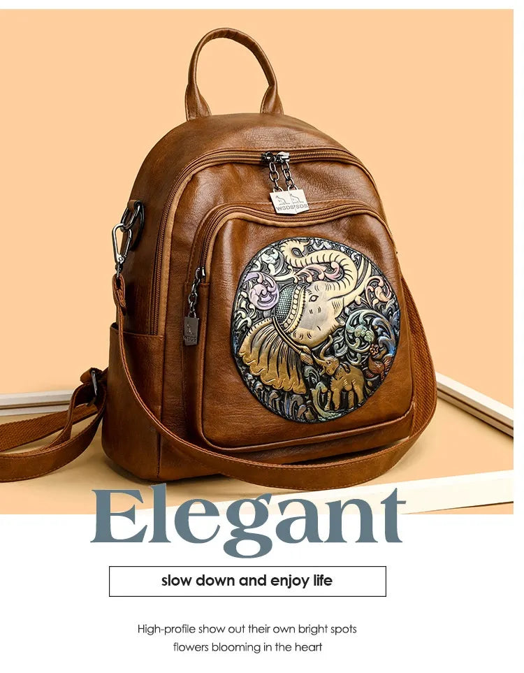 Women's Stylish And Versatile Simple All-match Travel Bag Backpack