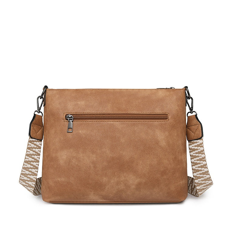 Retro Washed Leather Shoulder Messenger Bag
