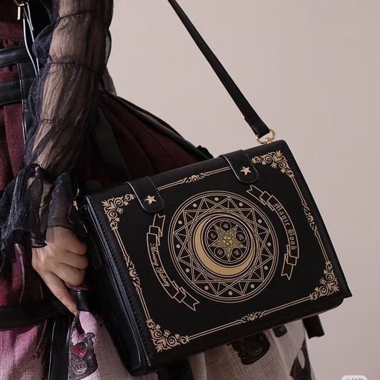 Japanese-style Retro Magic Book Shoulder Bag