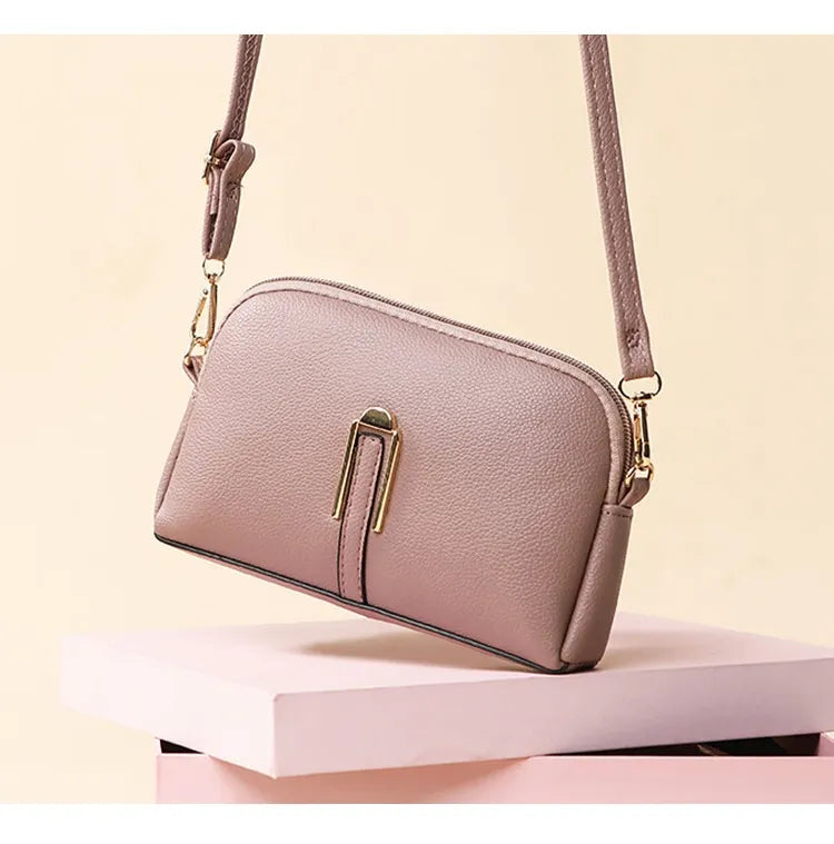 Women's Solid Color Mobile Phone Simple Messenger Bag