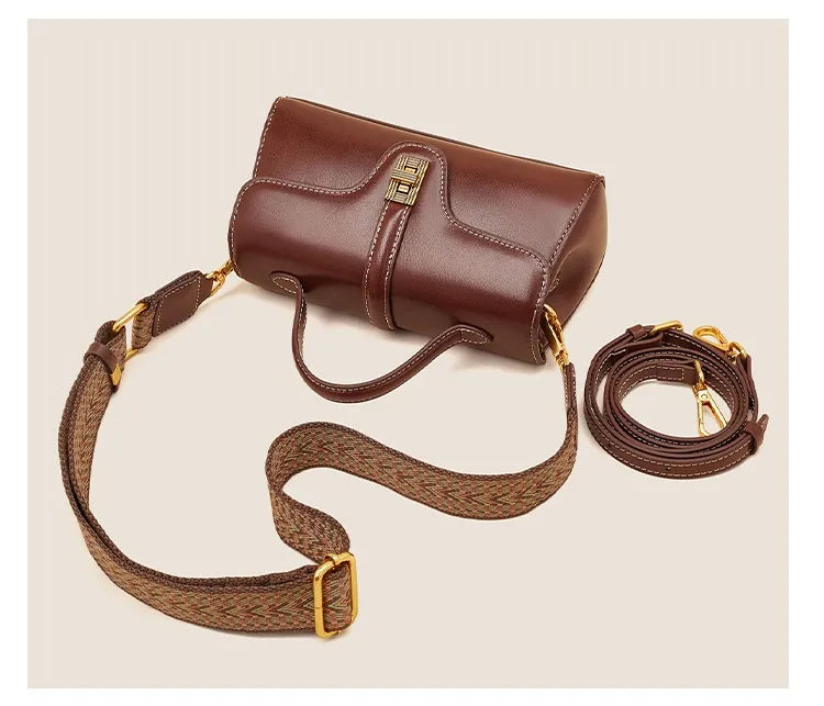 Niche Original High Sense Mild Luxury Retro Cambridge Portable Messenger Bag