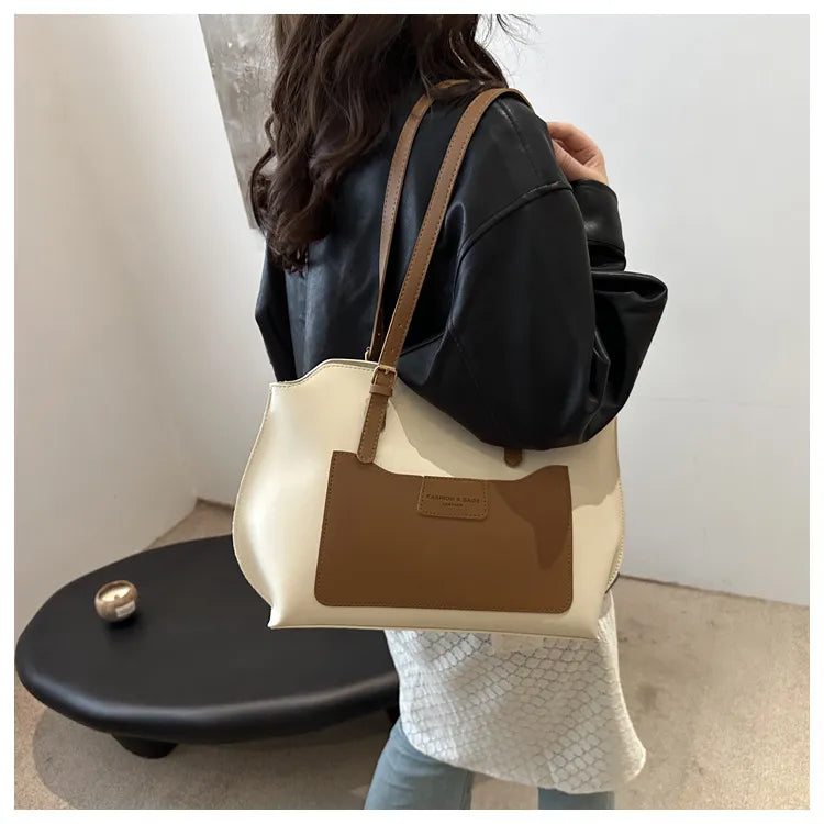 New Color Matching Tote Bag For Women