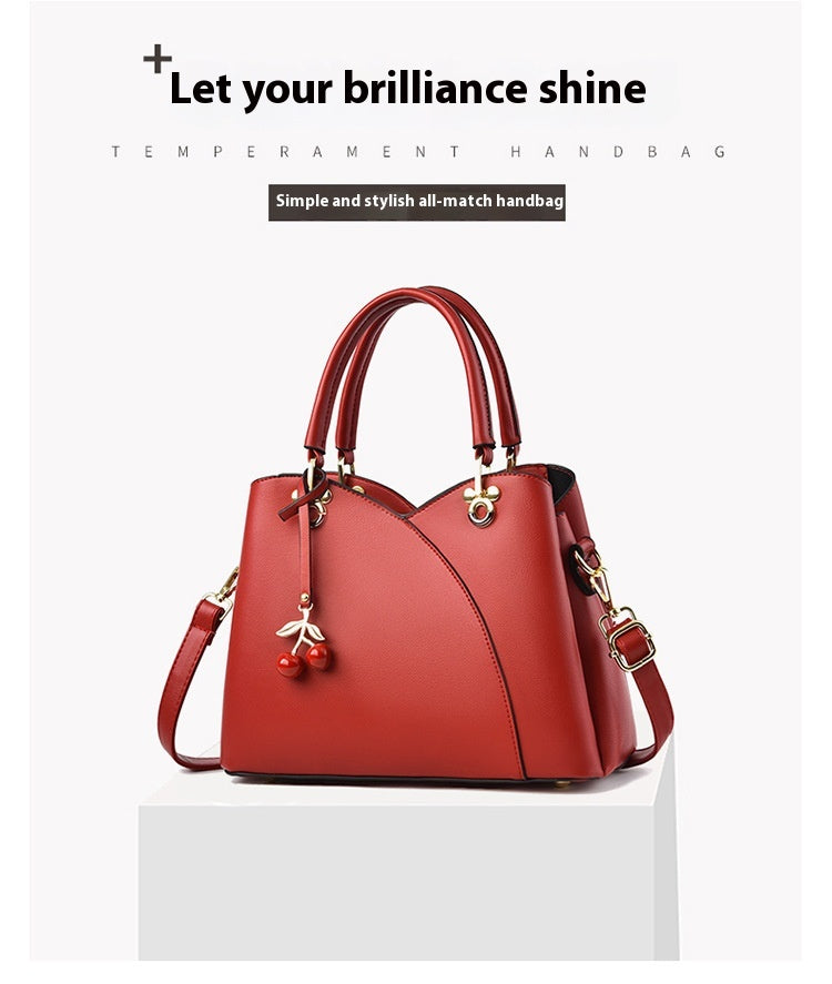 Middle-aged Mom High-grade Generous One-shoulder Crossbody Bag