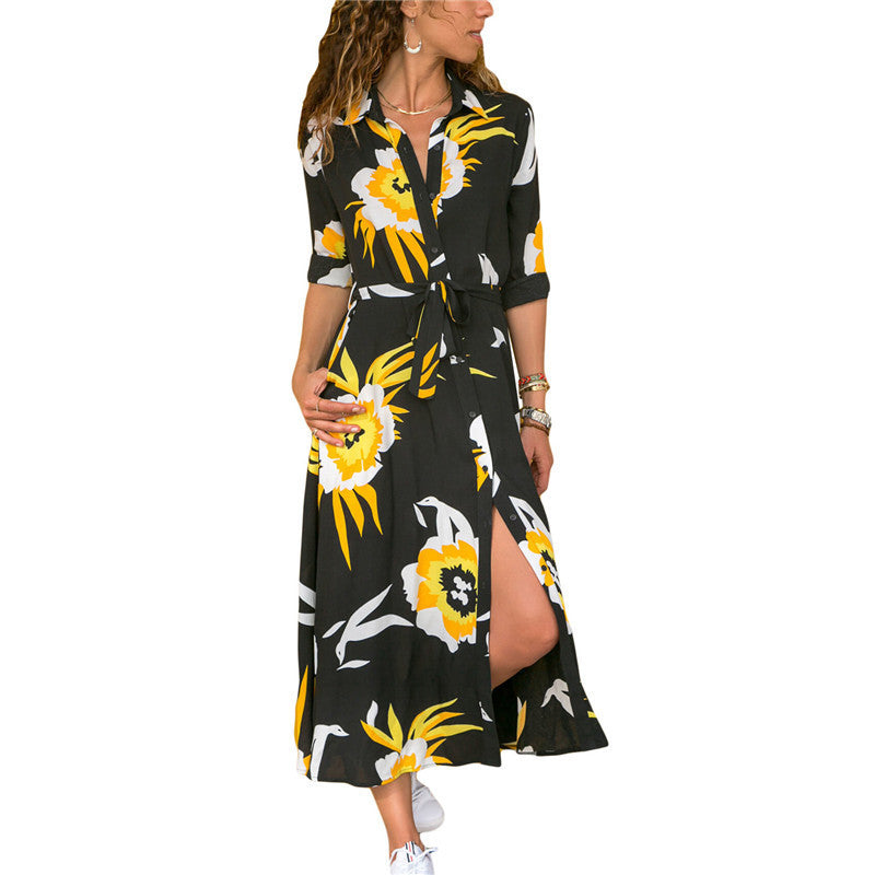 Elegant Madrid Vintage Chiffon Dress – Timeless Retro Style Women’s Fashion