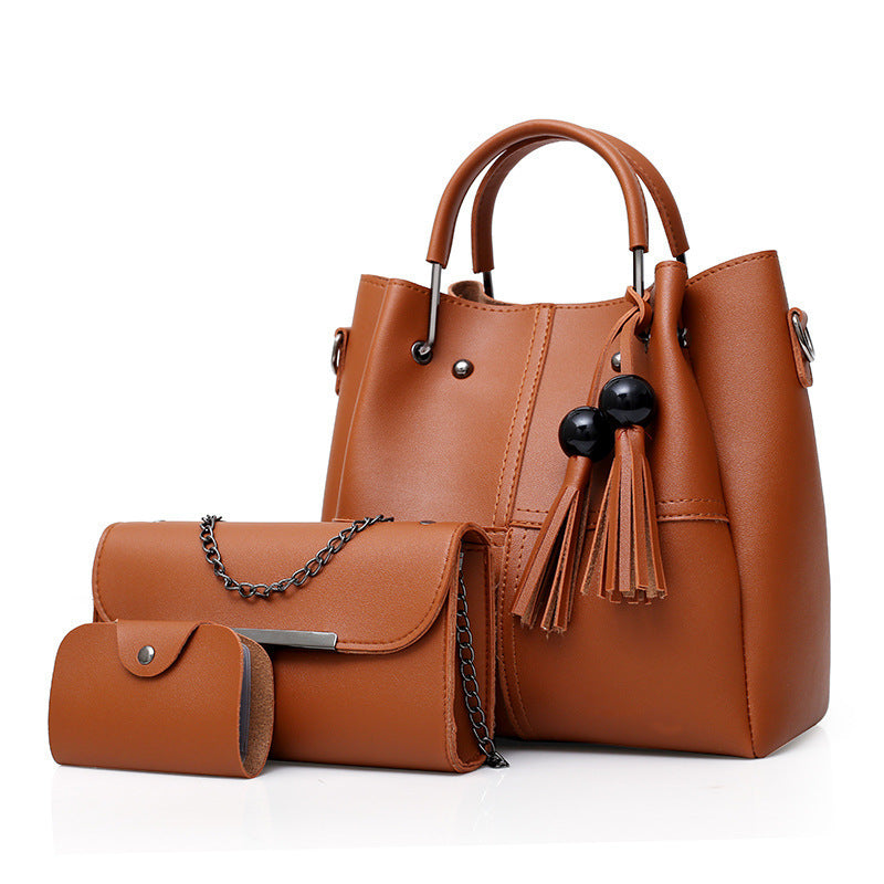 European and American ladies fashion three-piece single shoulder Messenger bag