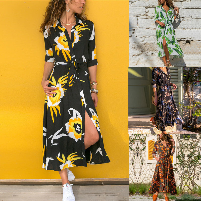 Elegant Madrid Vintage Chiffon Dress – Timeless Retro Style Women’s Fashion
