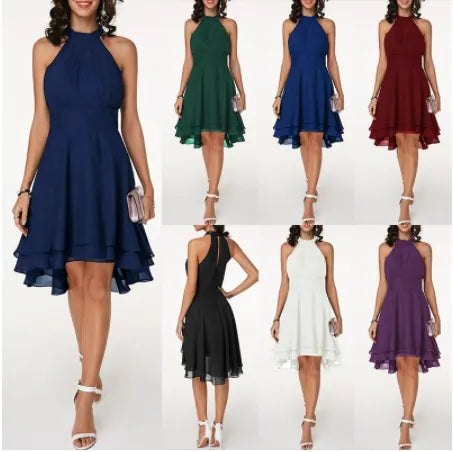 Ladies Banquet Dress Ladies Dinner Chiffon Dress Skier