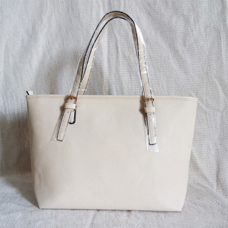 Fashion Cross Grain Leather Shoulder Handbag