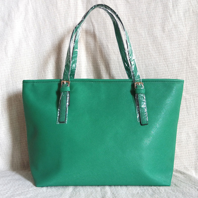 Fashion Cross Grain Leather Shoulder Handbag