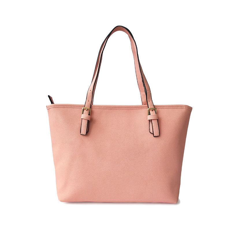 Fashion Cross Grain Leather Shoulder Handbag