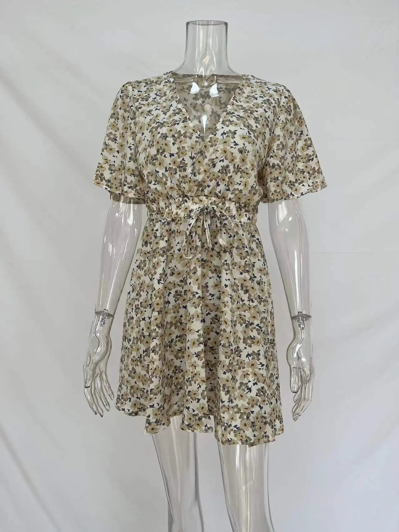 Women Fashion Print Chiffon Dress