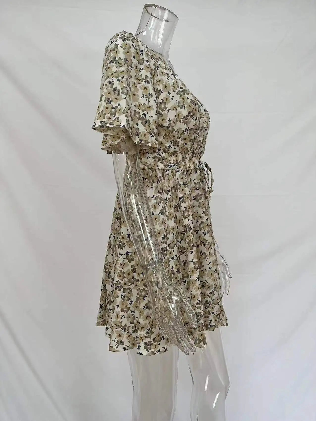 Women Fashion Print Chiffon Dress