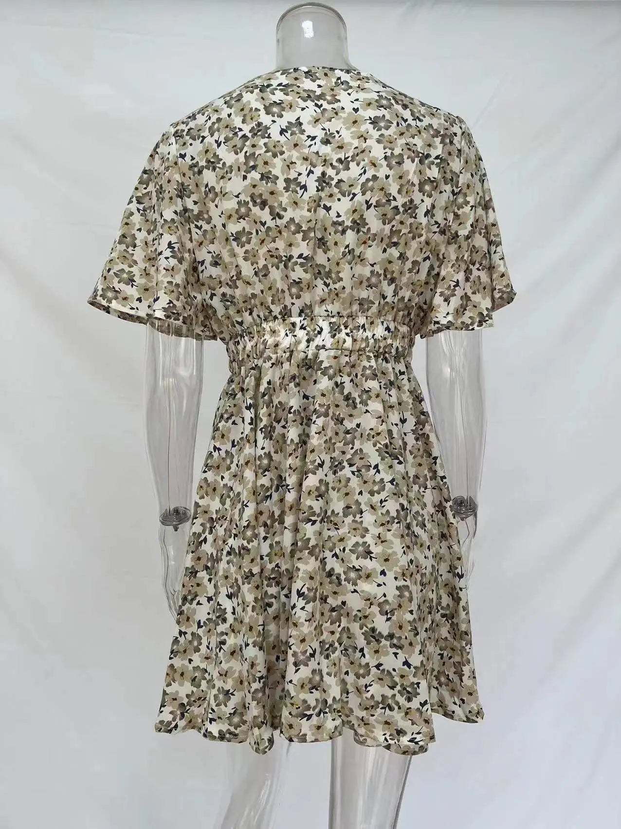 Women Fashion Print Chiffon Dress