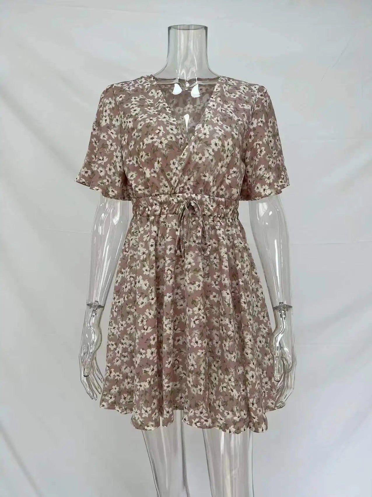 Women Fashion Print Chiffon Dress