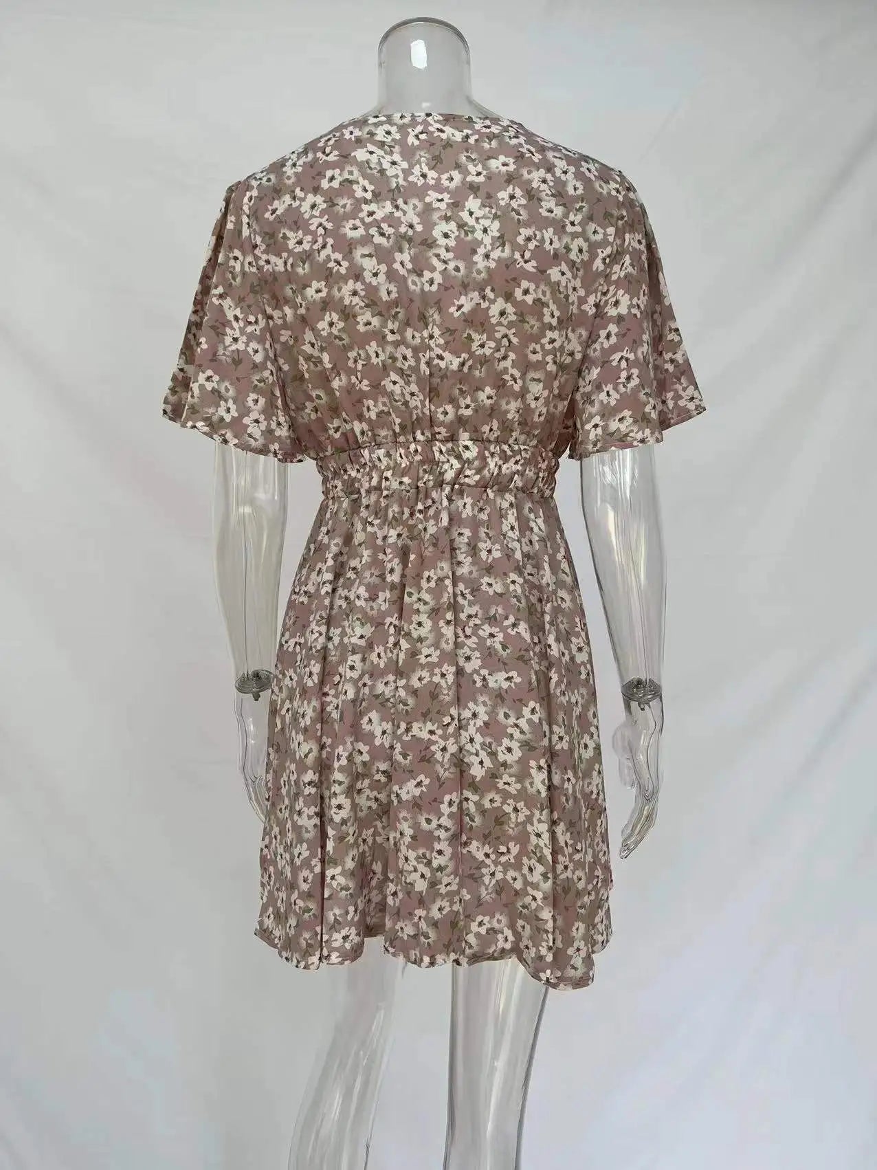 Women Fashion Print Chiffon Dress