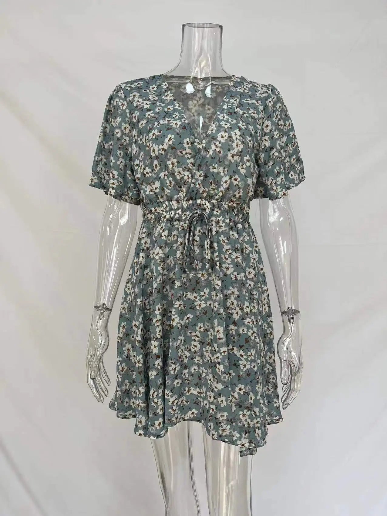 Women Fashion Print Chiffon Dress