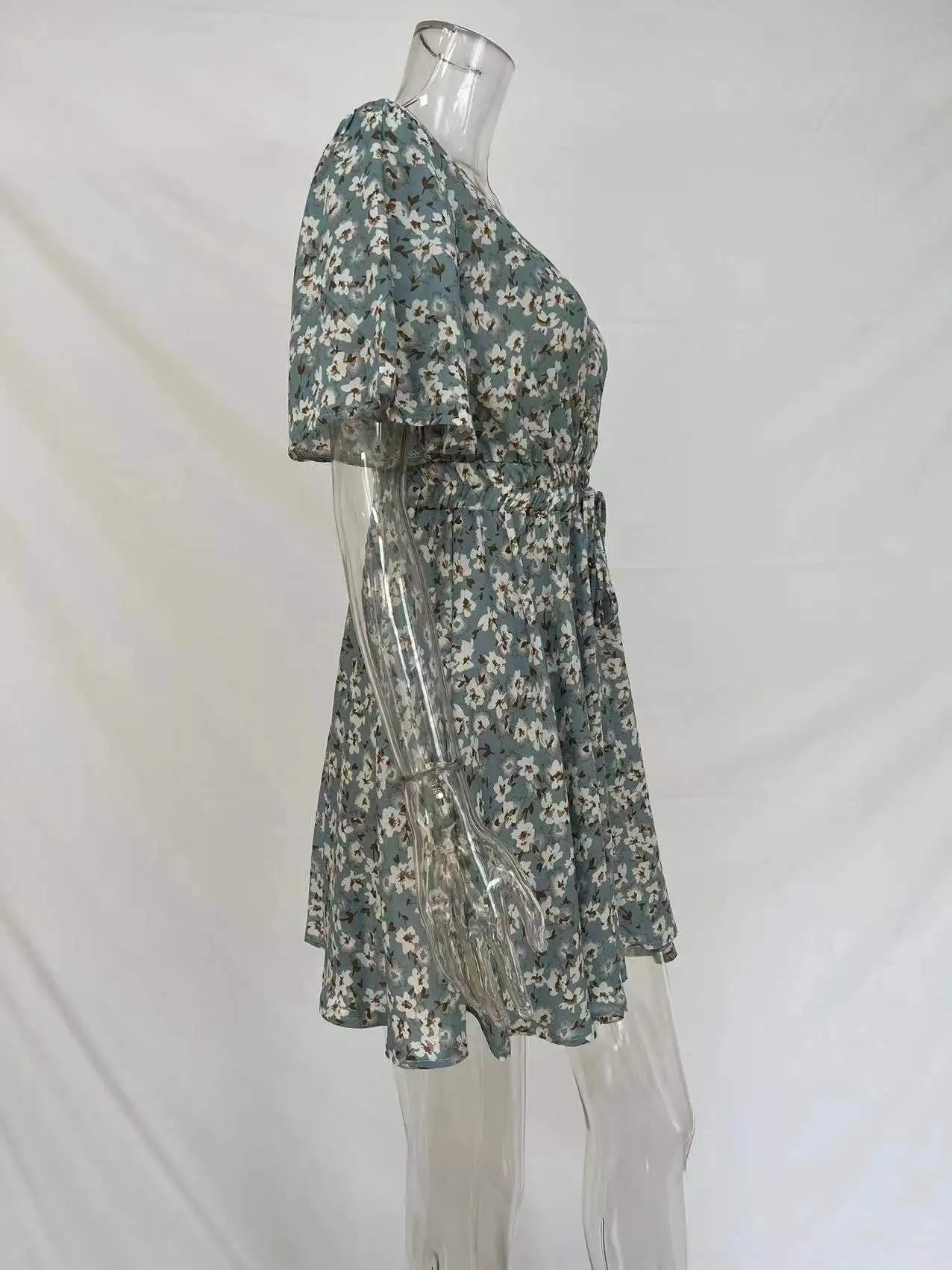 Women Fashion Print Chiffon Dress
