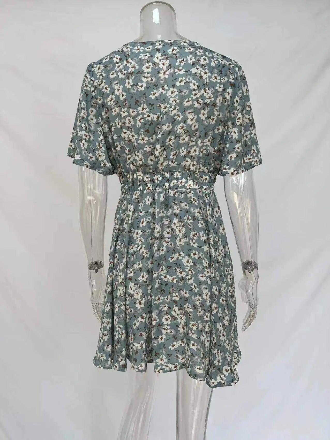 Women Fashion Print Chiffon Dress