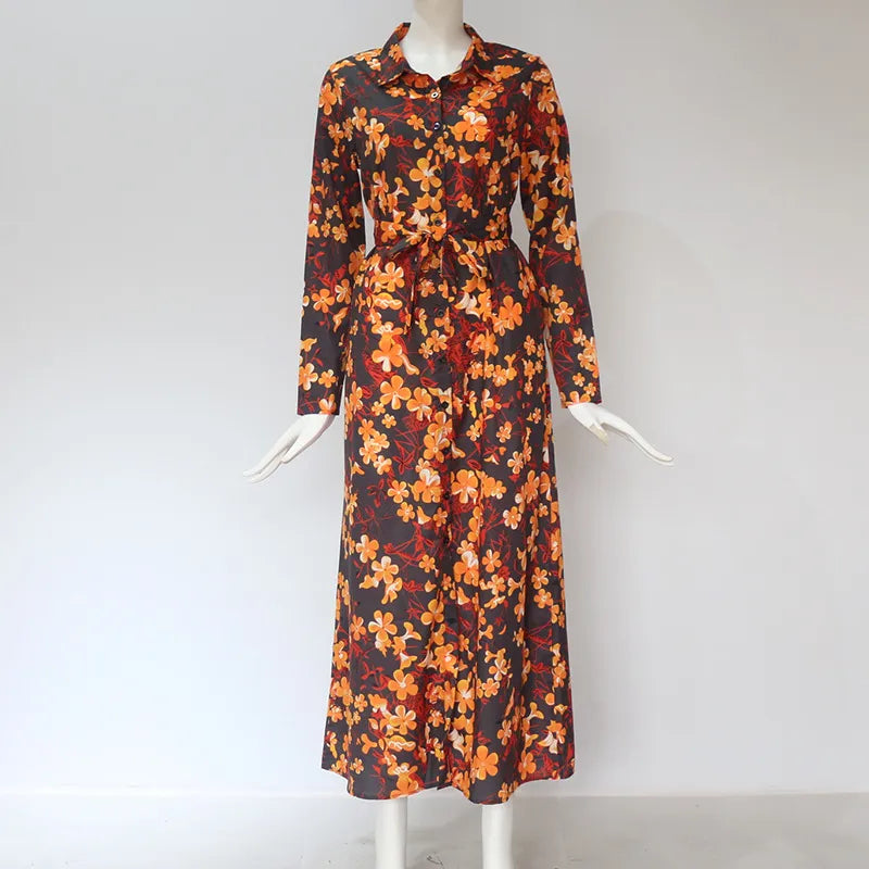 Elegant Madrid Vintage Chiffon Dress – Timeless Retro Style Women’s Fashion