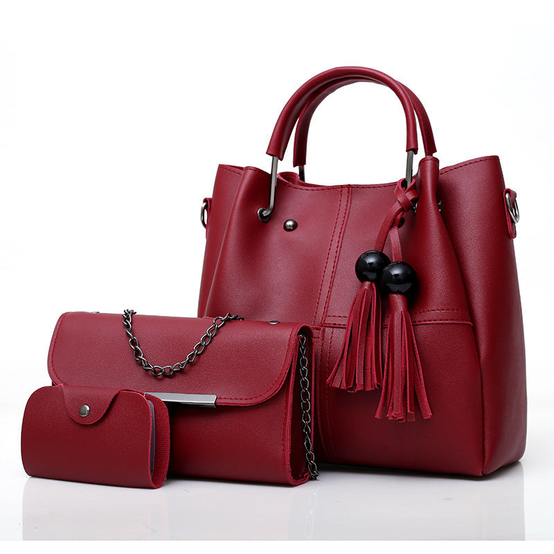 European and American ladies fashion three-piece single shoulder Messenger bag