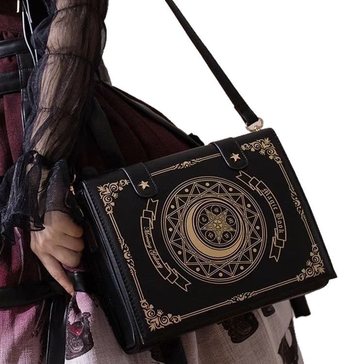 Japanese-style Retro Magic Book Shoulder Bag