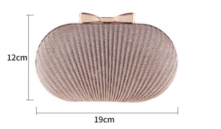 Fashion Pleated Butterfly Goose Egg Dinner Bag