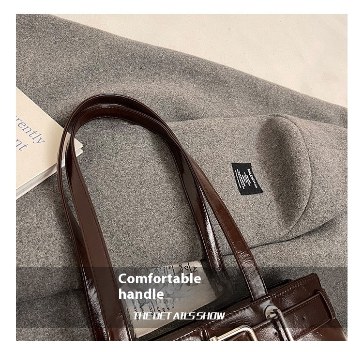 Commuter Texture Underarm Shoulder Handbag