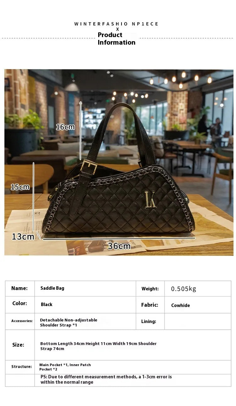 Women's New Fashion All-matching Commuter Shoulder Messenger Bag