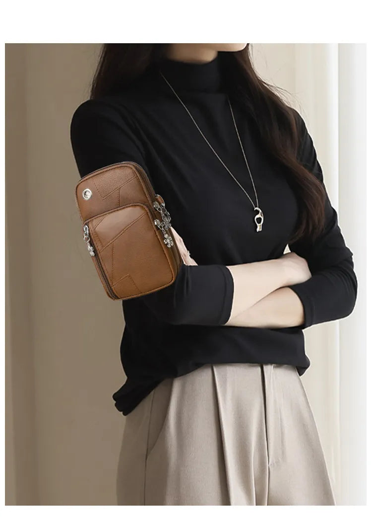 Stylish Simple And Versatile Mini Cell Phone Bag Vertical