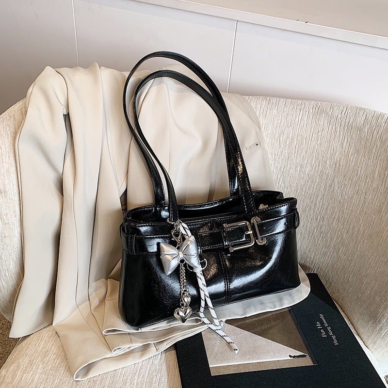 Commuter Texture Underarm Shoulder Handbag