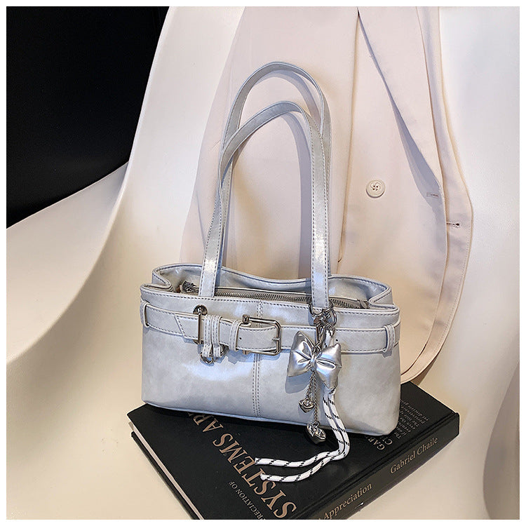 Commuter Texture Underarm Shoulder Handbag