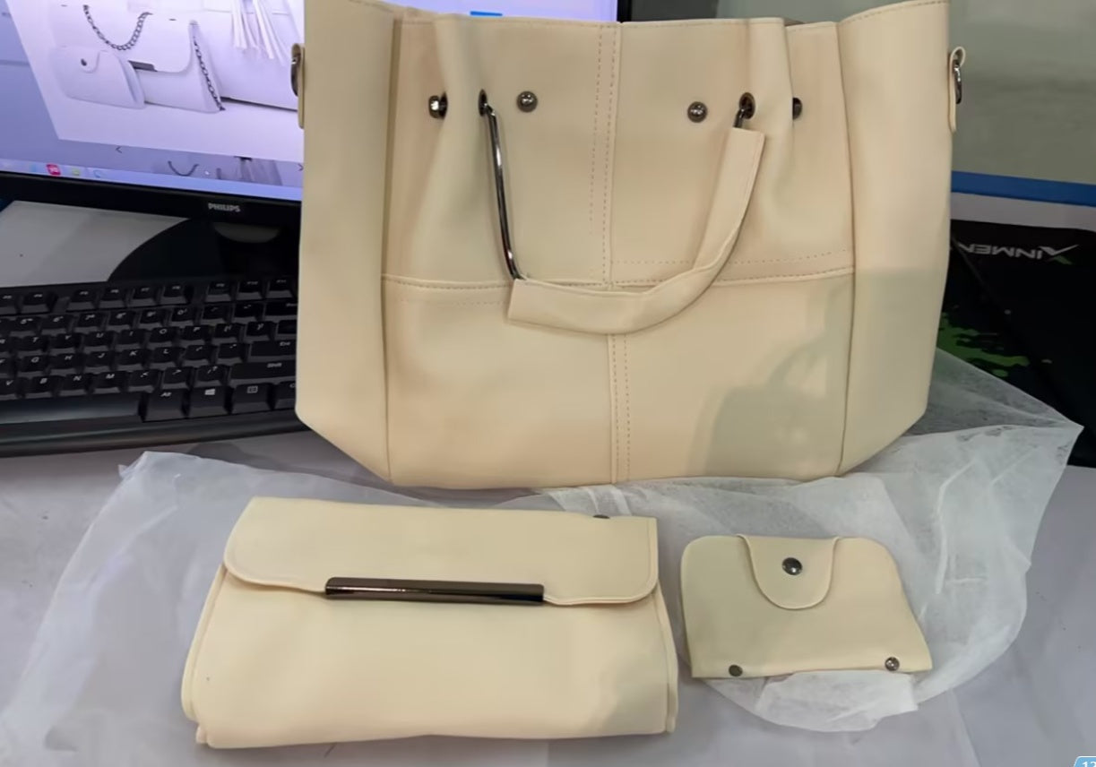 European and American ladies fashion three-piece single shoulder Messenger bag
