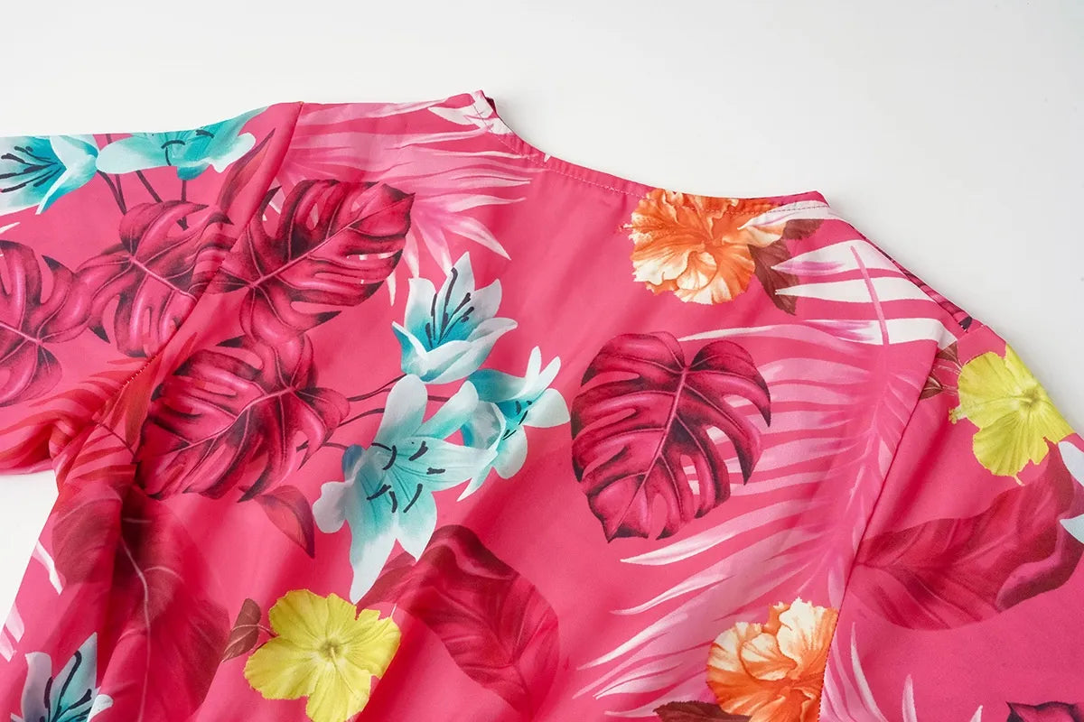 Women's Summer Printed Short Sleeve Dress