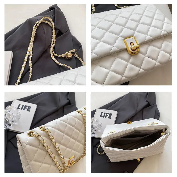 Women's Popular Diamond Embroidery Thread Large Capacity Shoulder Bag