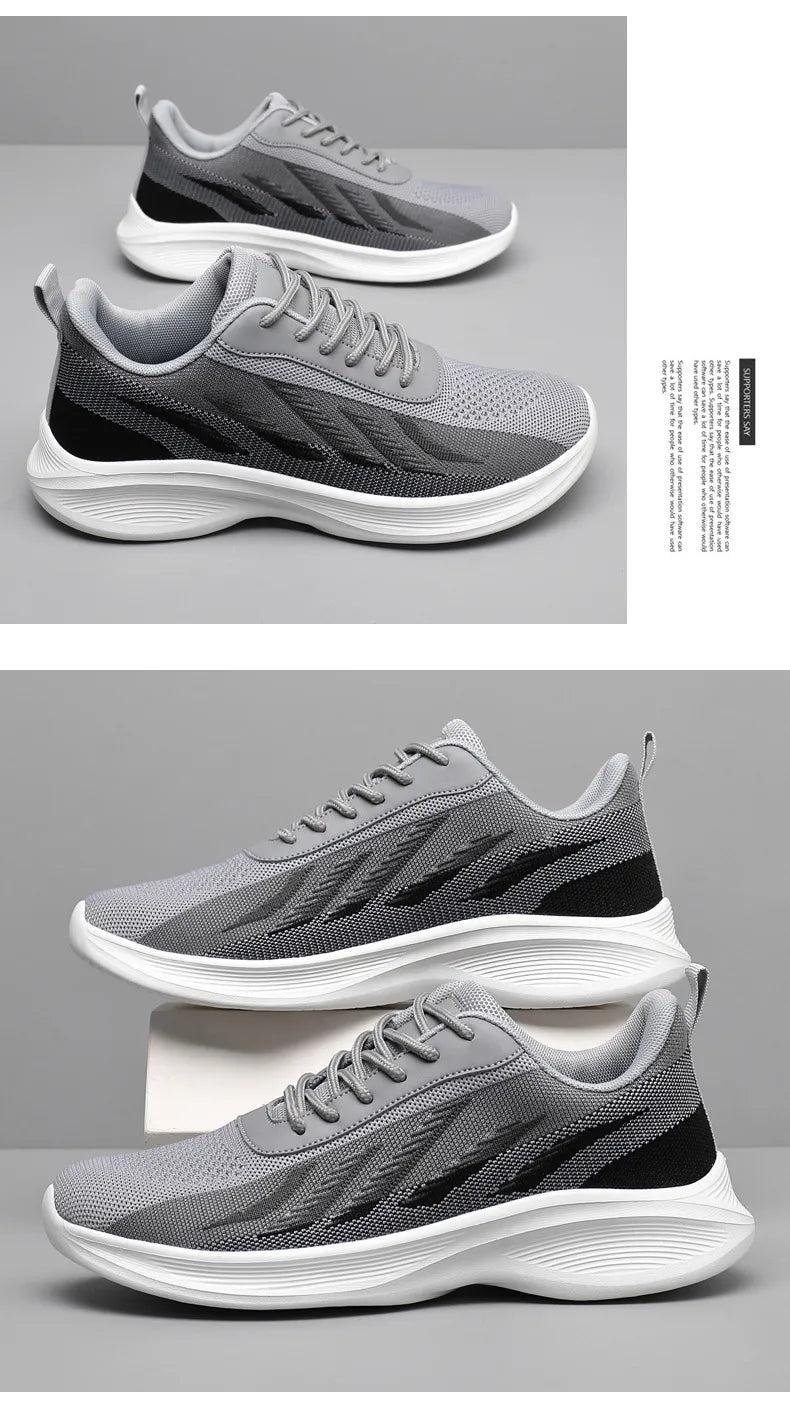 New Summer Breathable Mesh Shoes Flying Woven Casual All-matching Fashionable Sports Shoes