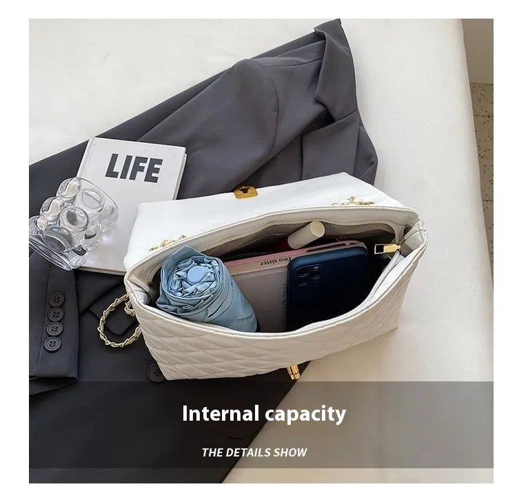 Women's Popular Diamond Embroidery Thread Large Capacity Shoulder Bag