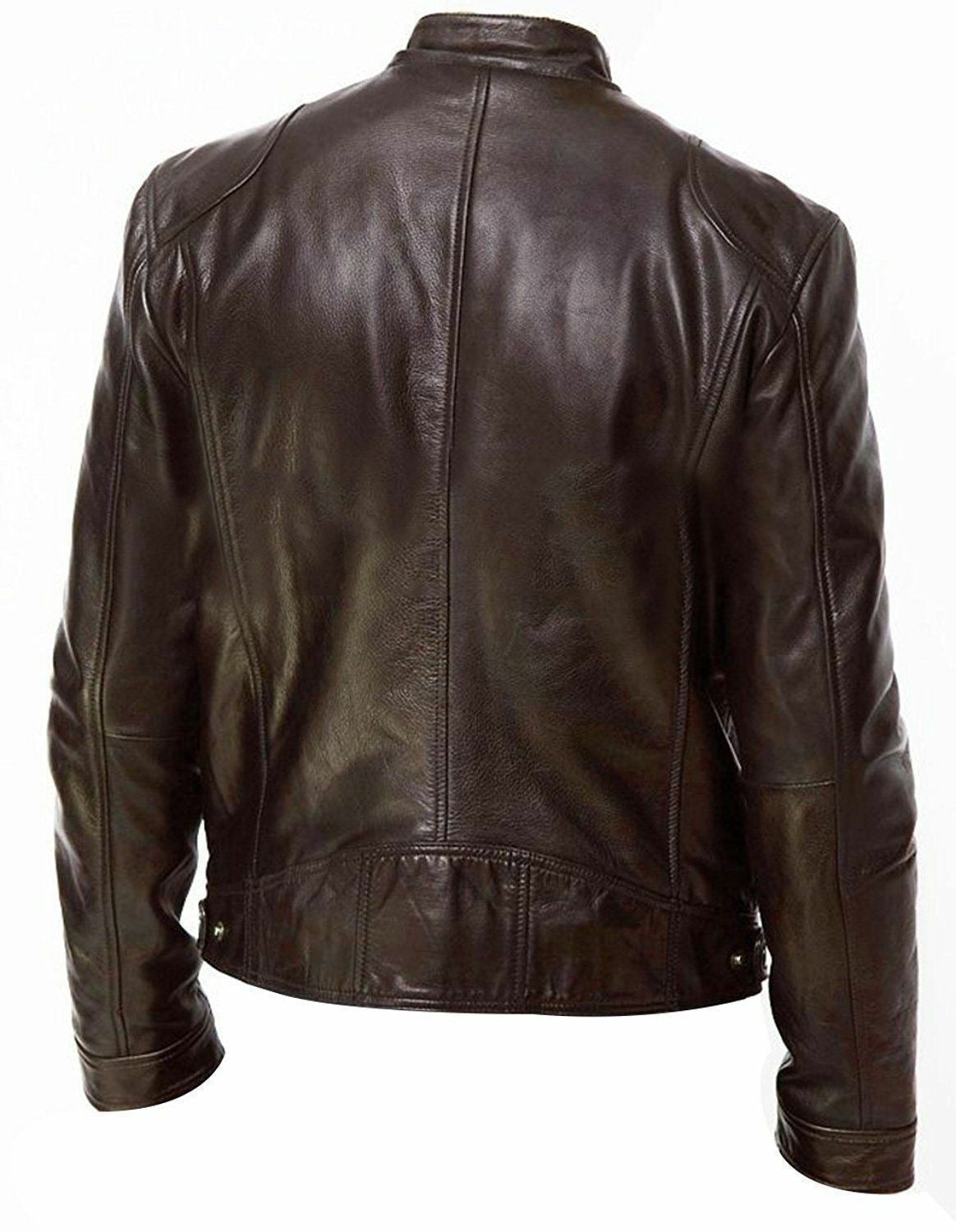 PU Leather Jacket Slim Leather Jacket