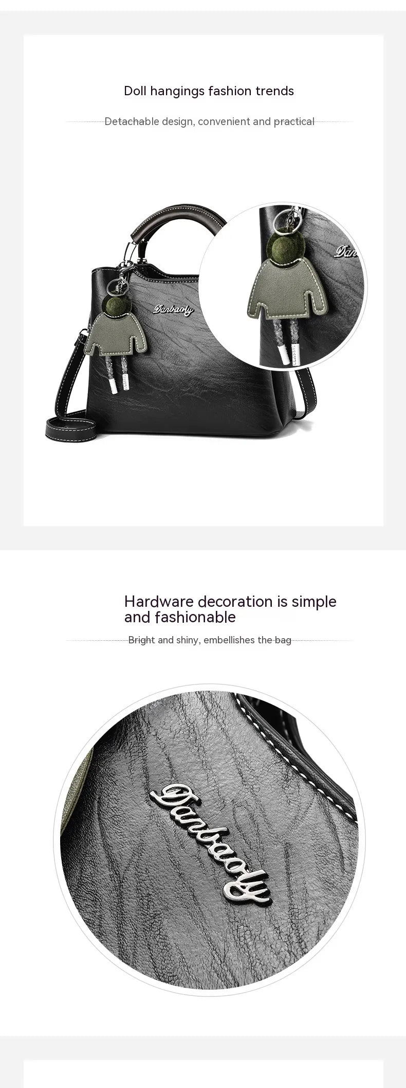 Simple Retro Small Handbag Women