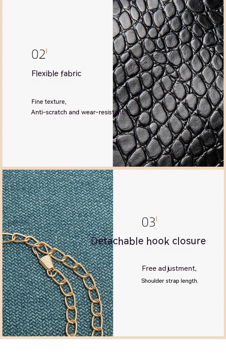 Street Fashion PU Crocodile Pattern Women's Handbag