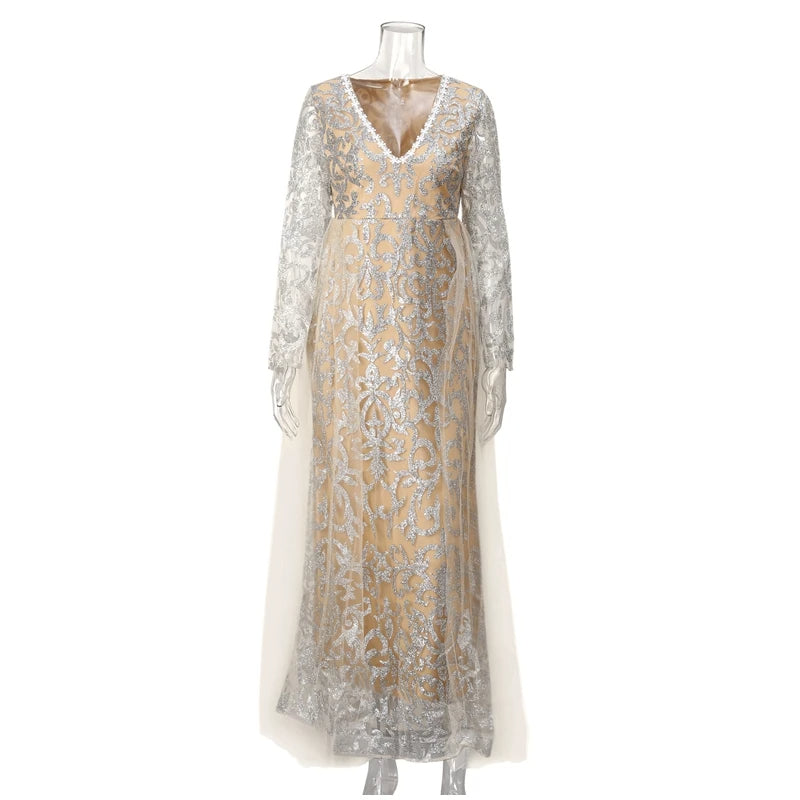 French Style Simple Long-sleeved Style Wedding Dress