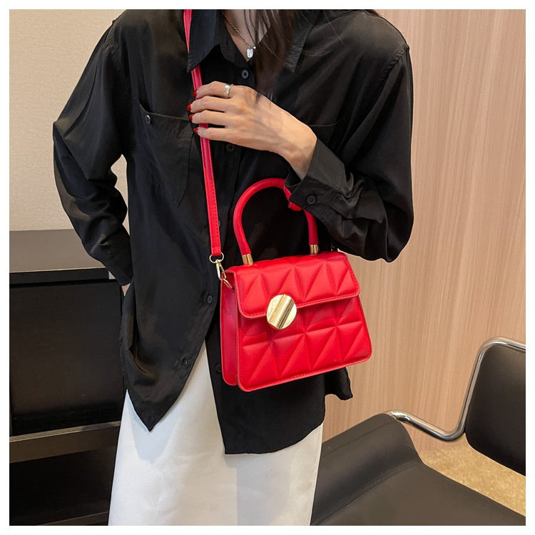 French Minority Design Rhombus Small Handbags Female