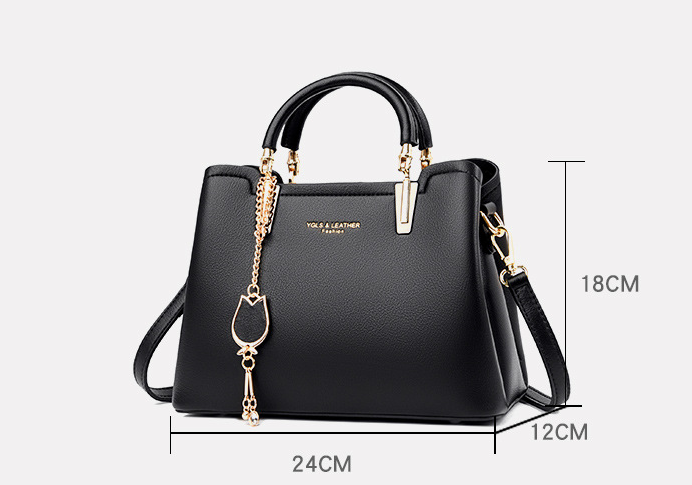 Hand-held Messenger Shoulder Bag Texture Lady