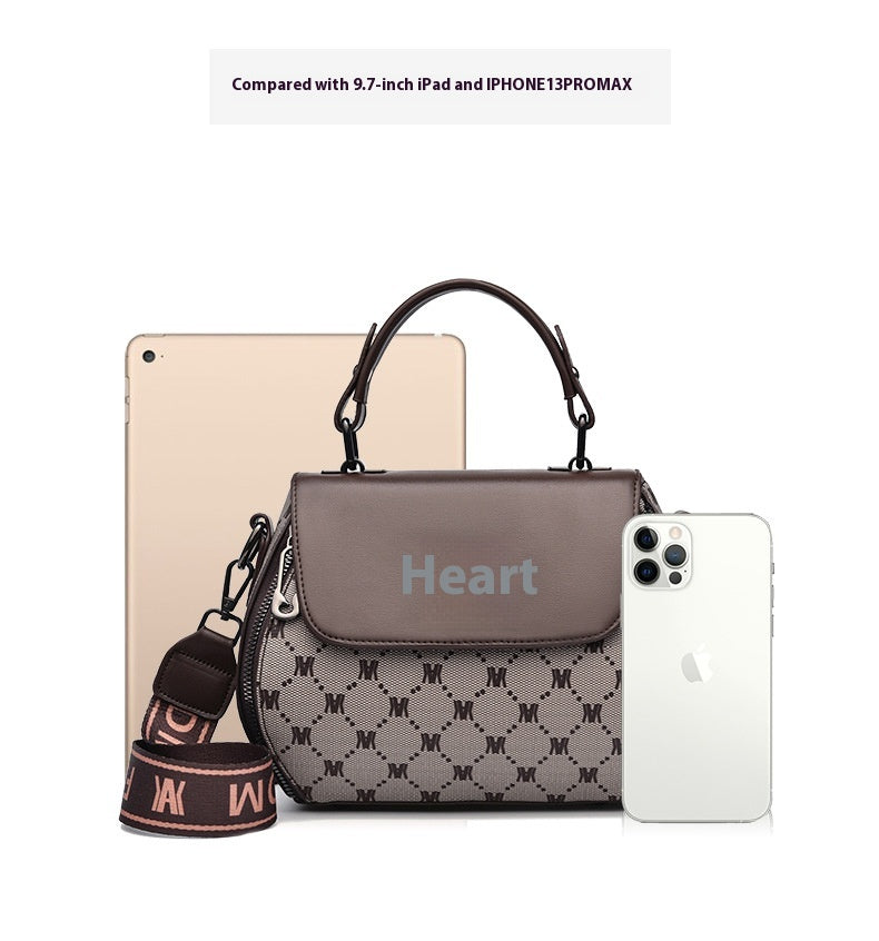 Fashion Women's Printed Handbag High Sense Handbag