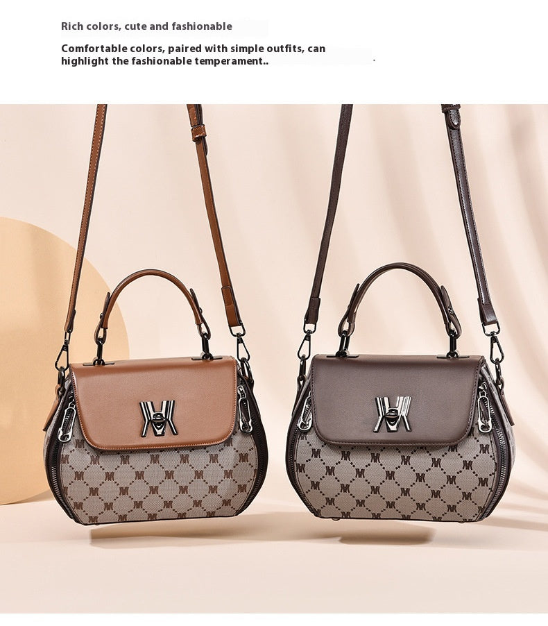Fashion Women's Printed Handbag High Sense Handbag