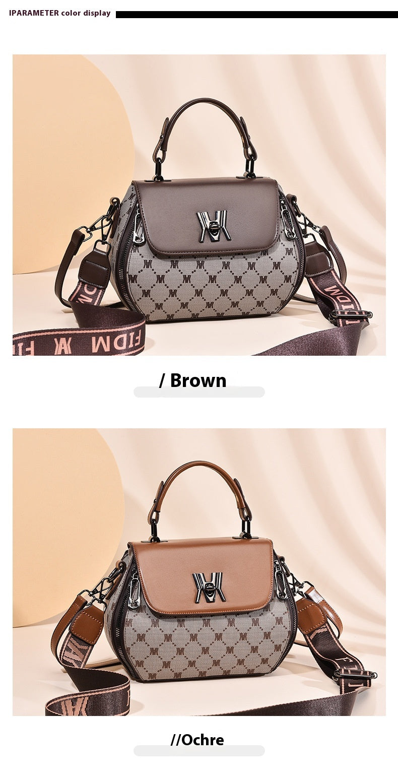 Fashion Women's Printed Handbag High Sense Handbag