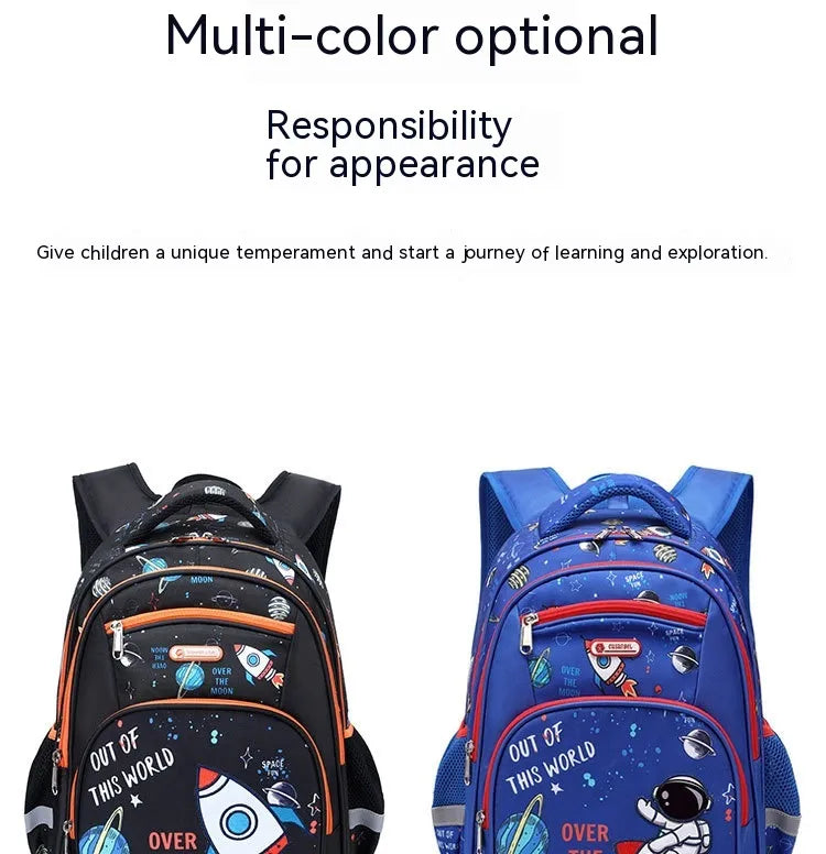 Primary School Large Capacity Children's Backpack Space Schoolbag