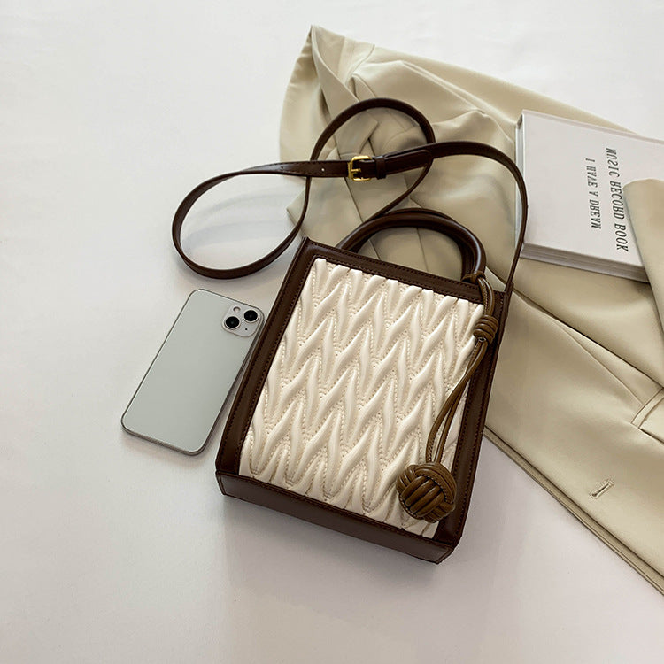 Stylish Good Texture Pleated Small Handbags Women