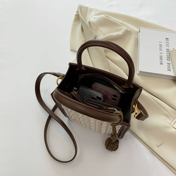 Stylish Good Texture Pleated Small Handbags Women